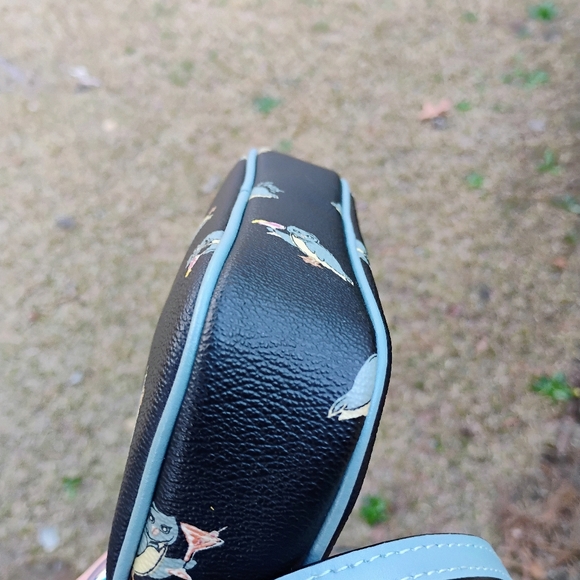 Coach Party Owl w/ Martini  double zip crossbody bag No Callouts free shipping - Picture 9 of 12